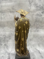 Hand-painted Saint Joseph with Infant Jesus statue for Catholic home altar