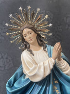 Immaculate Conception Mary Statue, Hand-Painted Catholic Gift, Home Altar Decor
