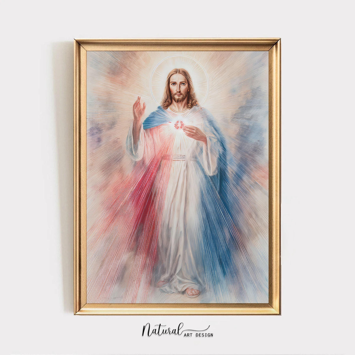 Divine Mercy of Jesus Art Print: Catholic Home Decor