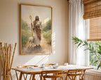 Jesus Christ the Good Shepherd – Watercolor Print, Lamb of God Gift