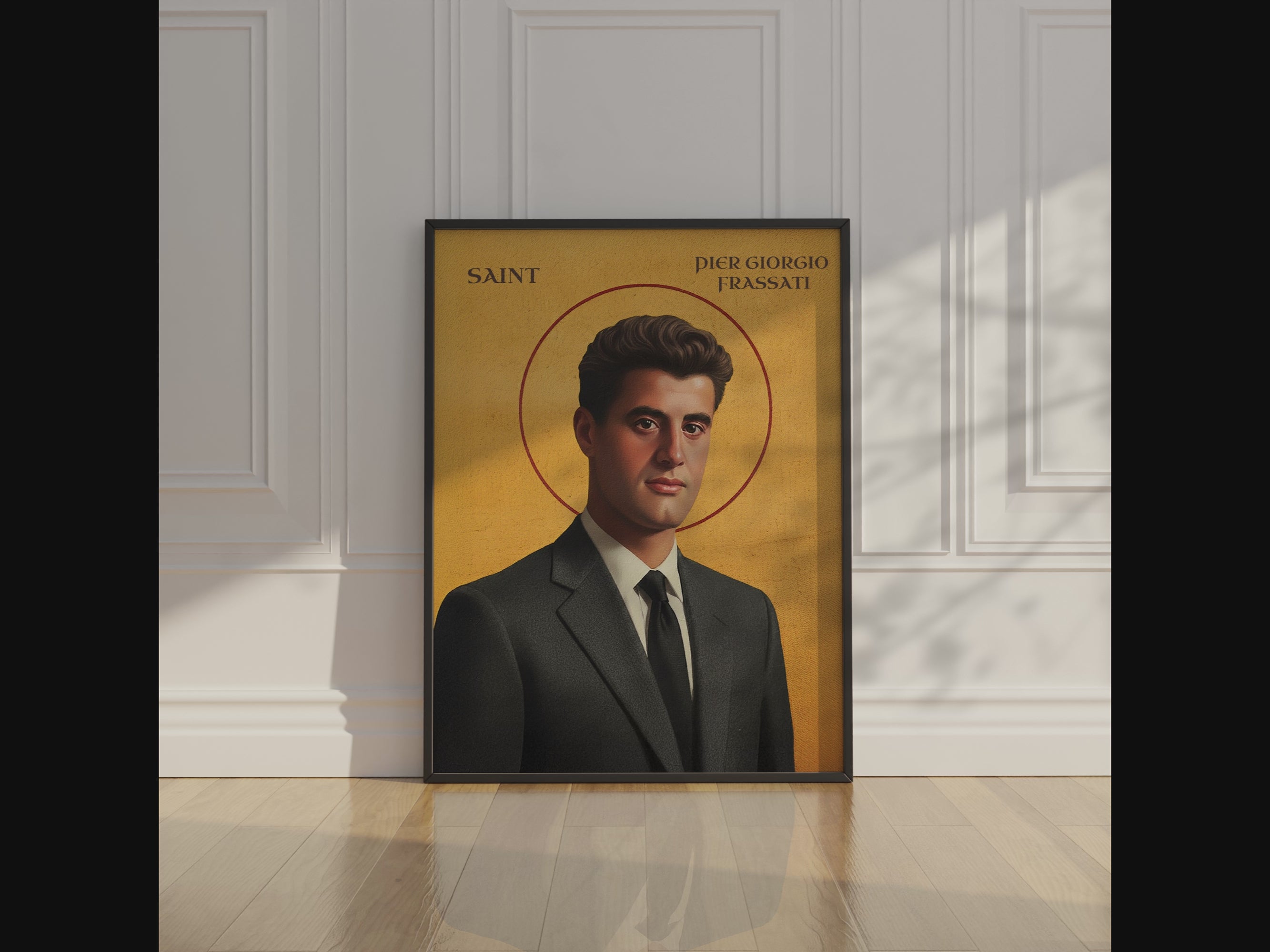 Saint Pier Giorgio Frassati Icon Wall Art, Student Gift Orthodox Print, Holygraceart