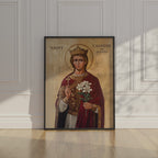 Saint Casimir of Poland Icon Print, Youth Patron Gift, Orthodox Home Decor, Holygraceart