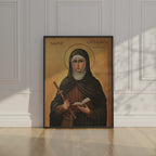 Saint Catherine of Bologna Icon Print, Artist Gift, Creative Faith Decor, Holygraceart