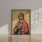Saint Lydia of Thyatira Icon Print, Merchant Gift, Business Blessing Wall Art