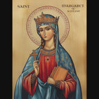 Saint Margaret of Scotland Icon Print, Scottish Catholic Decor, Prayer Gift, Holygraceart