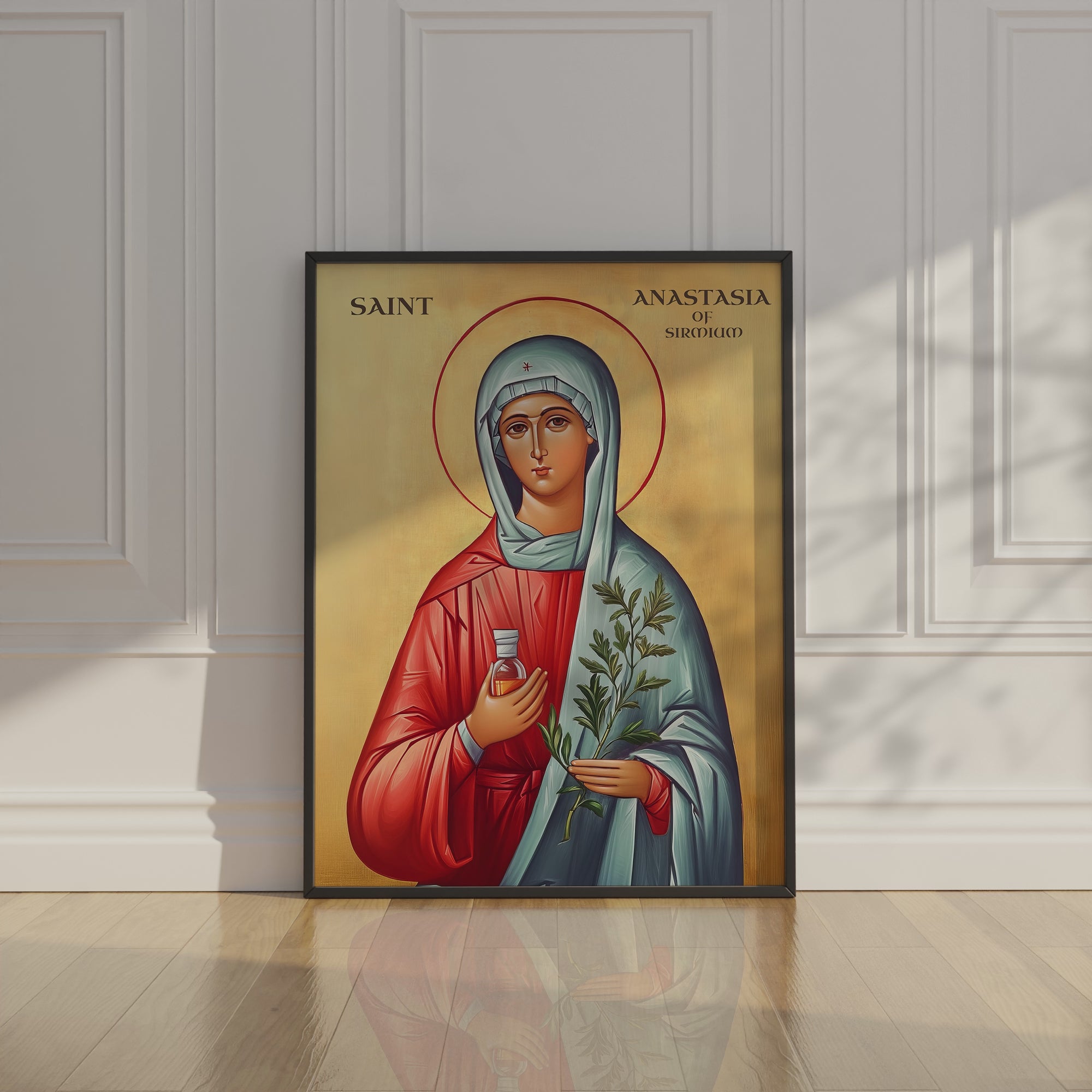Saint Anastasia of Sirmium Wall Art, Protection and Healing Gift, Holygraceart
