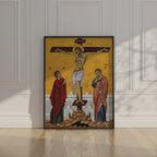 Crucifixion of Christ Orthodox Icon Print, Easter Gift, Holy Week Devotion Gift, Holygraceart