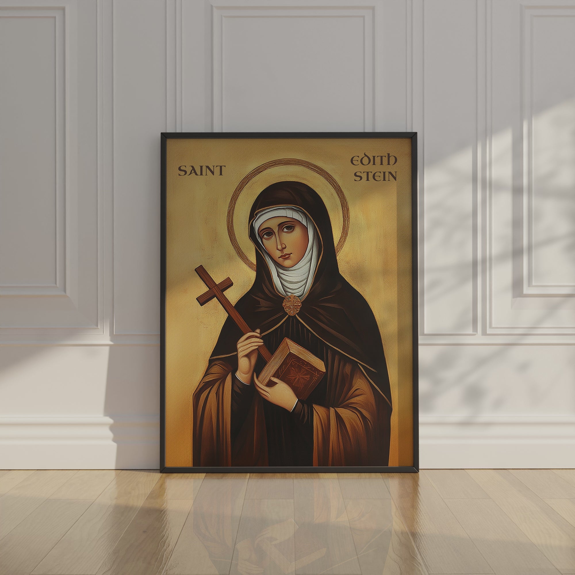 Saint Edith Stein Icon Print, Women of Faith Gift, Orthodox Wall Art, Holygraceart