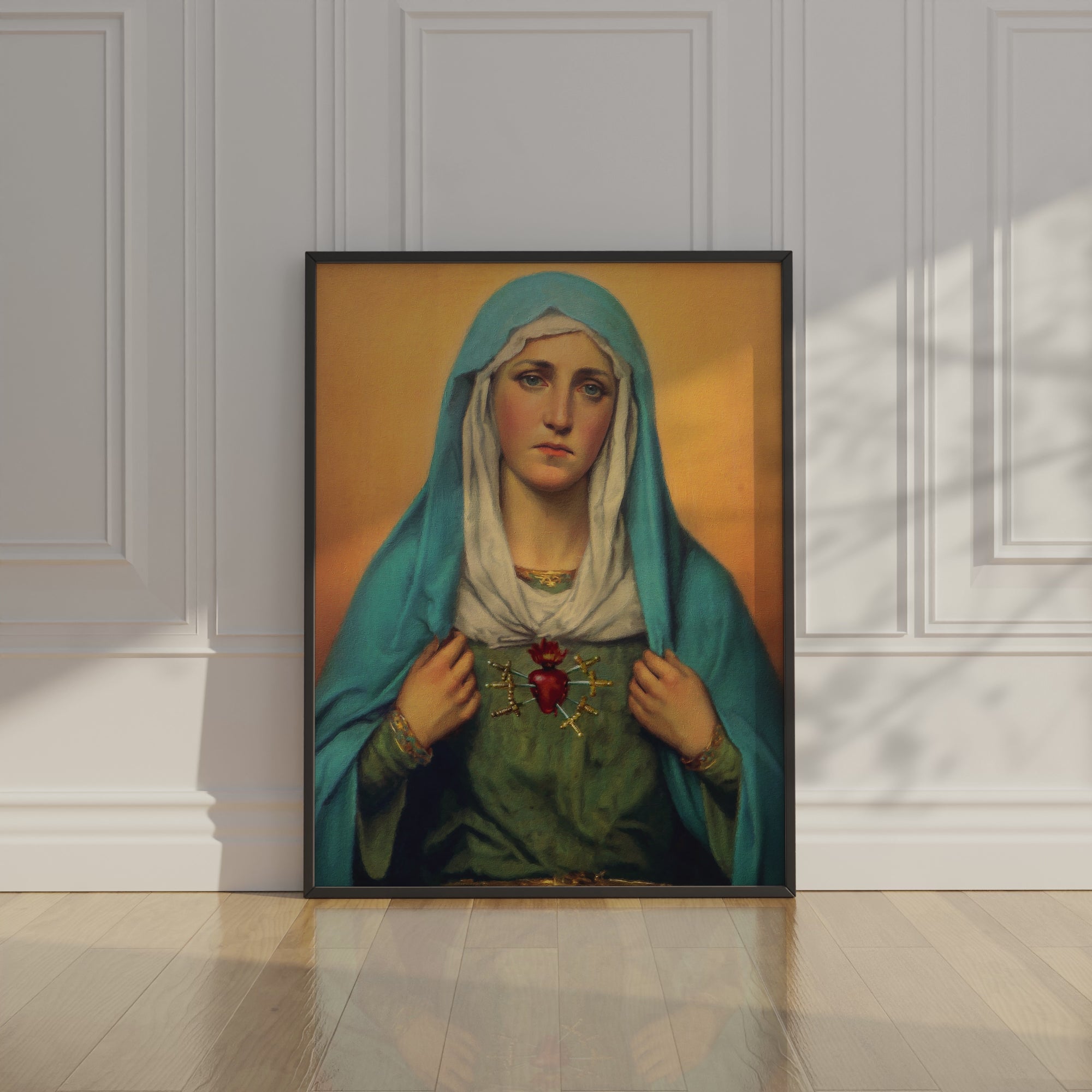 Our Lady of Sorrows Wall Art, Marian Wall Decor, Confirmation Gift