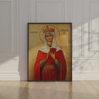 Saint Olga of Kiev Icon Print, Queen Saint Orthodox Wall Art, Gift for Women, Holygraceart