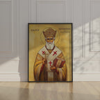 Saint Spyridon of Trimythous Icon Print, Clergy & Bishop Gift, Orthodox Home Decor