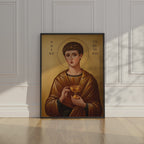 Saint Tarcisius Icon Print, Patron Saint of Altar Servers, First Communion Gift
