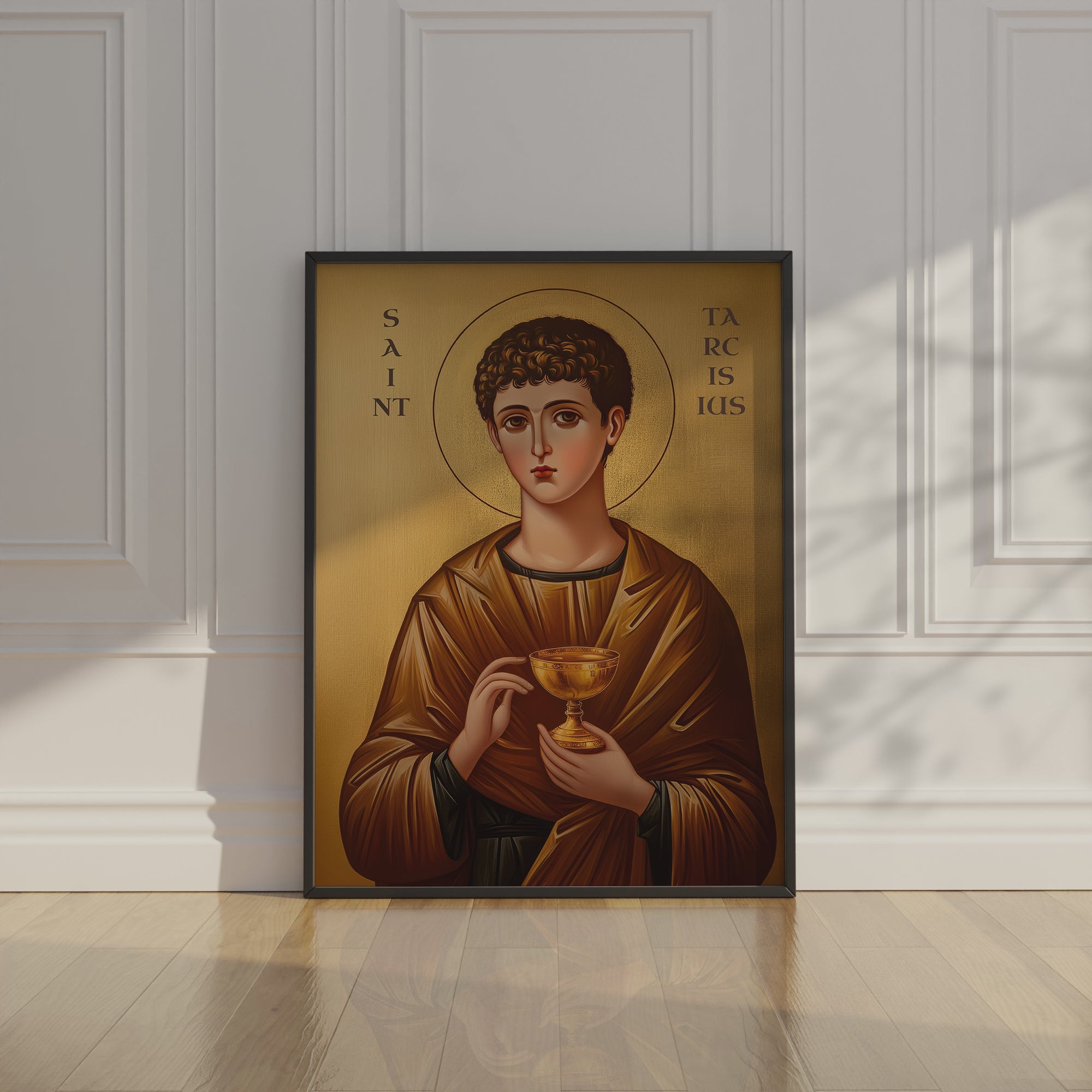 Saint Tarcisius Icon Print, Patron Saint of Altar Servers, First Communion Gift