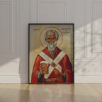 Saint Arnould of Soissons Icon Print, Brewing and Feast Day Gift, Holygraceart