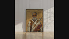 Saint Gregory the Great Icon Print, Doctor of the Church Gift Byzantine Wall Art, Holygraceart