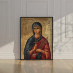 Saint Aurelia Icon Print, Baptism & Confirmation Gift, Orthodox Wall Art, Holygraceart